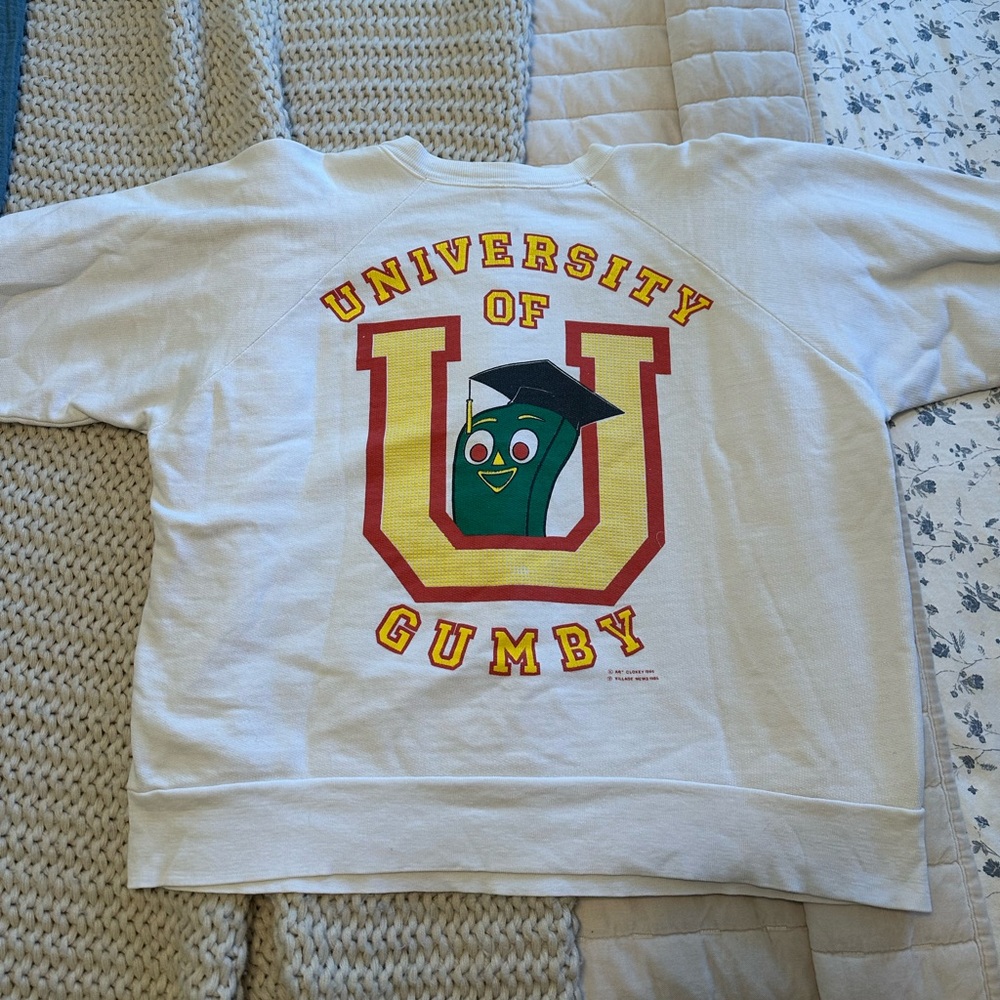 VINTAGE University of Gumby crewneck